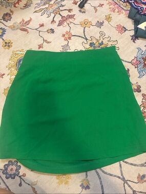 PRINCESS POLLY Green Women's A-Line Mini Skirt 8